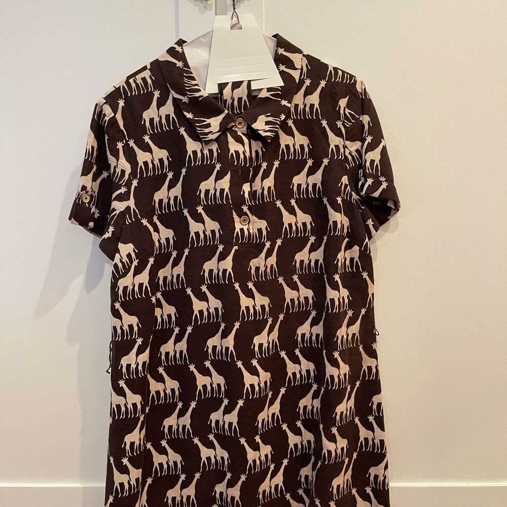 Brown Kate Spade Giraffe dress (12)